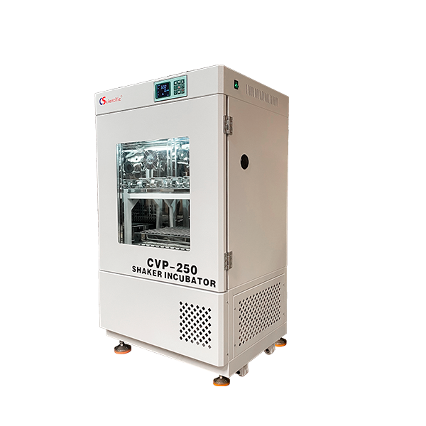 Incubadora con agitación de doble charola. Modelo CVP-250