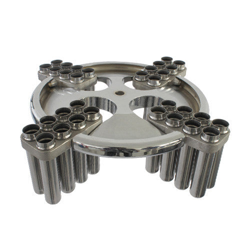 Centrífuga de laboratorio de gran capacidad con rotor 32 tubos de 10 ml y 8 microplacas de 96 pocillos. Modelo Centrificient IV Plus