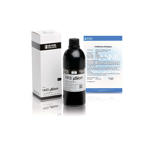 Estándar técnico de calibración de CE de 1413 µS/cm