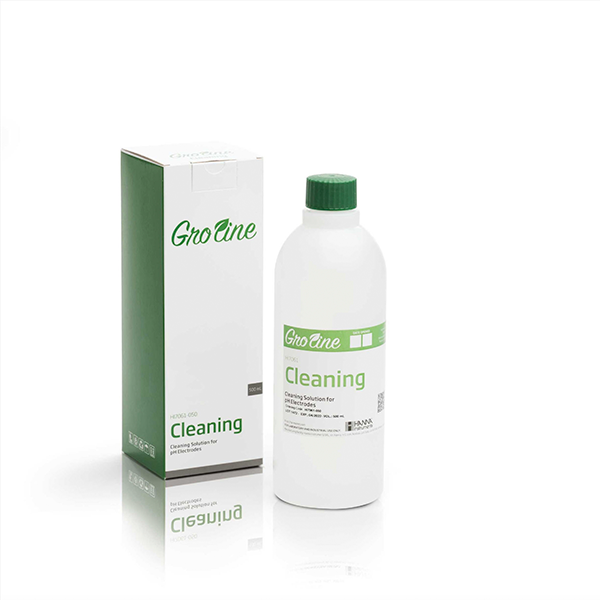 Solución de limpieza GroLine para electrodos de pH. Modelo HI7061-050