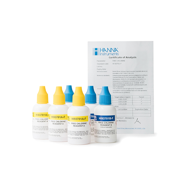 Reactivo líquido para cloro libre, método del DPD. Modelo HI9370-F