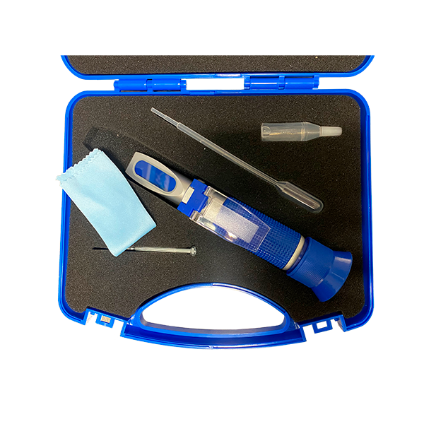 Refractómetro manual para 5 parámetros automotrices. Modelo CVQ-AB4T