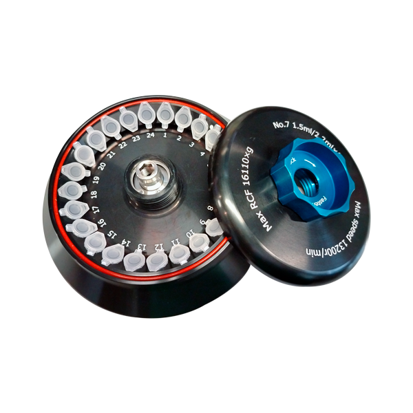 Rotor de ángulo fijo para Centrificient IIImax. Modelo: ROTOR IIIMAX H