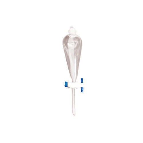 Embudo de separación Squibb con llave de teflón 125ml. Modelo 1213-125