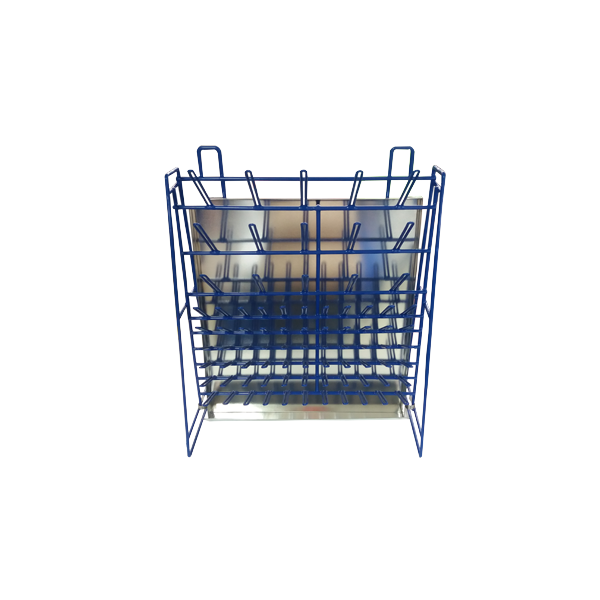 Escurridero de alambre recubierto de vinilo con charola. Modelo AE035