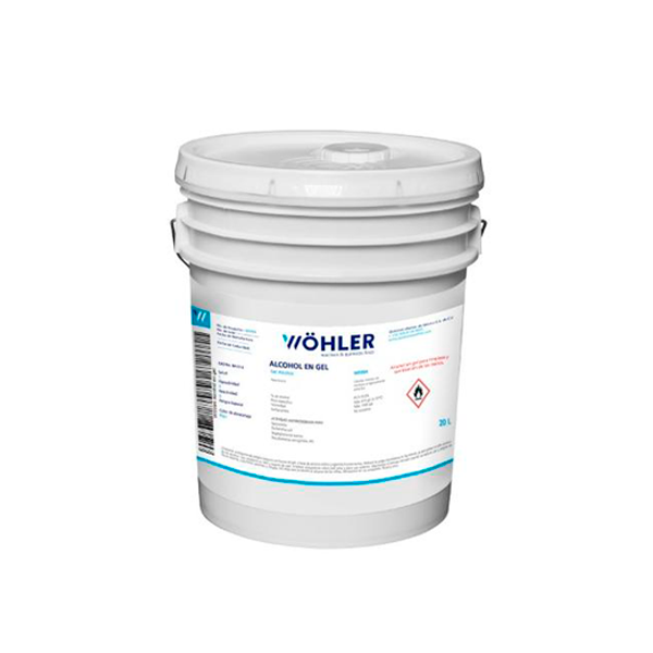 ALCOHOL EN GEL 70% 20 Litros. Modelo W0394-20