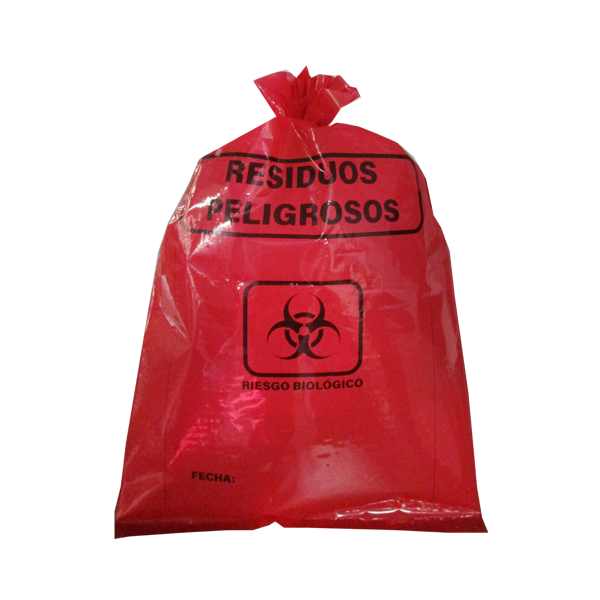 Bolsa autoclavable de residuos peligrosos. Modelo CRM-HZD-BAG