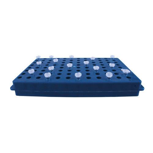 Gradilla de doble vista de 96 lugares para microtubos. Modelo CRM-2345