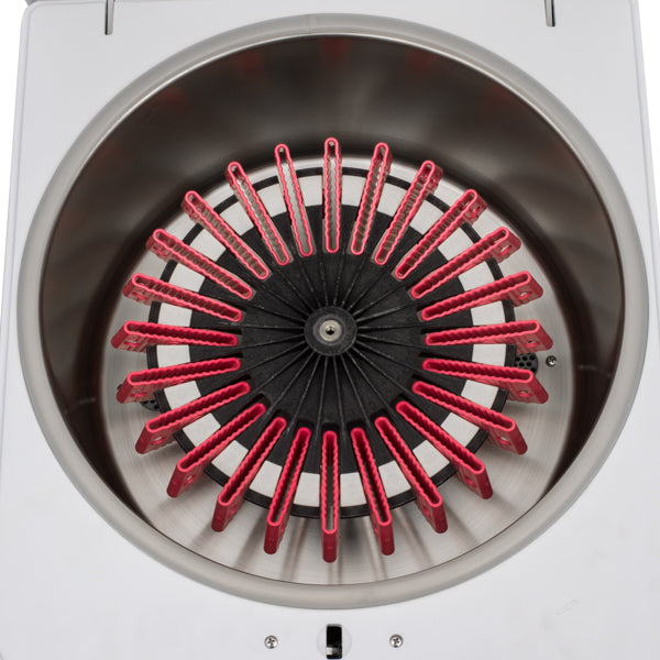 Centrífuga para procesamiento de tarjetas de gel con rotor de 12 tarjetas. Modelo CENTRIFICIENTVII