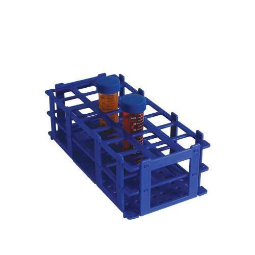 Gradilla para tubos de ensayo azul de 21 lugares x 30 mm. Modelo A1993-1001