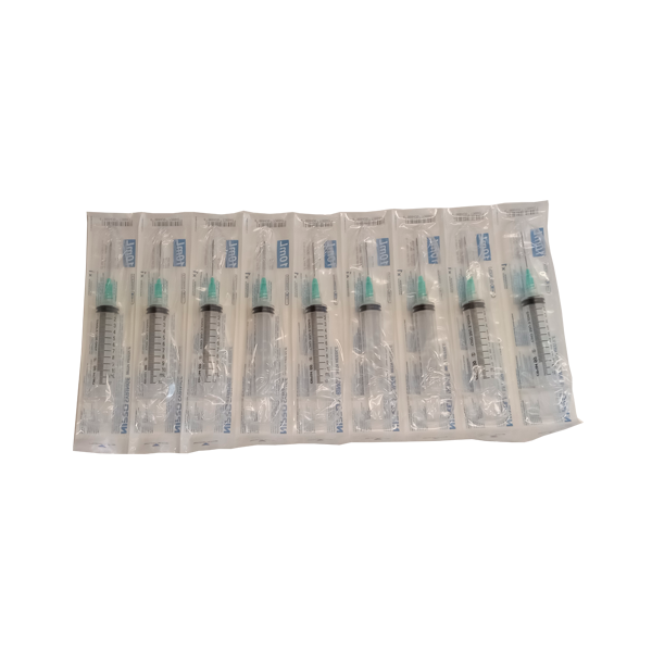 Jeringa de plástico con pivote Luer lock 10ml. Modelo JD-10L2132