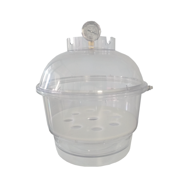 Desecador con válvula de vació de policarbonato 300mm. Modelo CRM-D300II