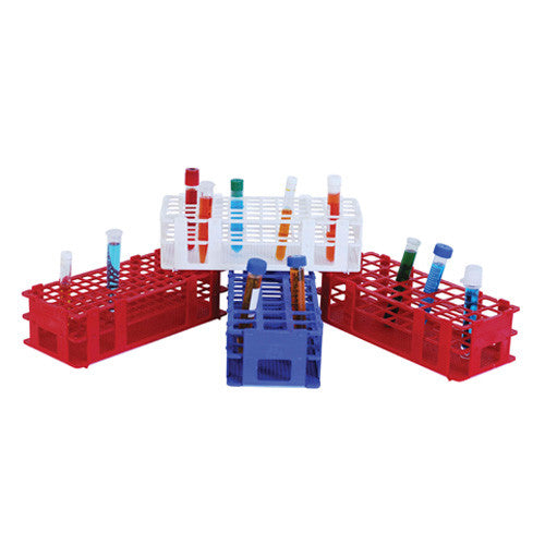 Gradilla para tubos de ensayo azul de 60 lugares x 16mm. Modelo A1991-1001