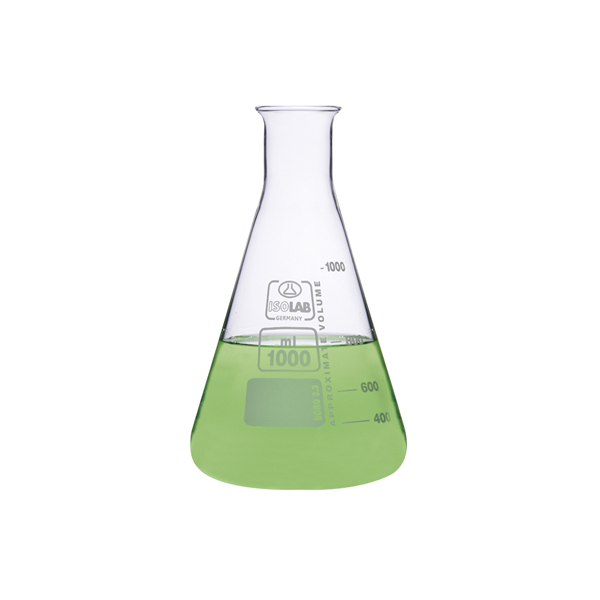 Matraz Erlenmeyer con cuello estrecho de 2000 ml. Modelo. 027.01.902