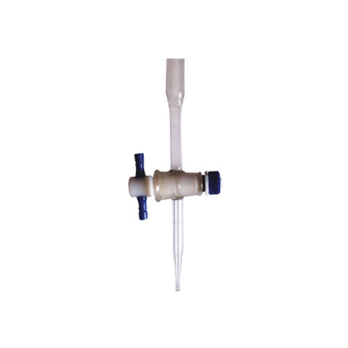 Bureta recta graduada 10ml clase A con llave de teflón. Modelo 1645A-10
