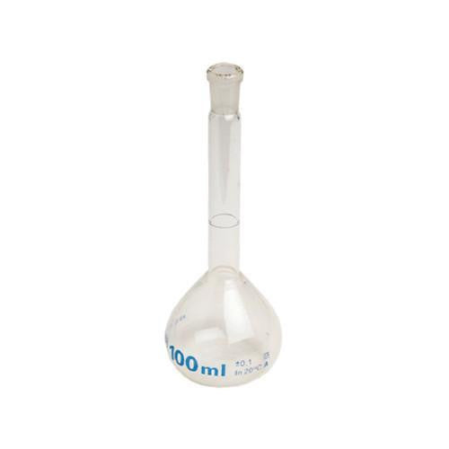 Matraz aforado tapón de plástico  BLAUBRAND de 50ml. Modelo 37290