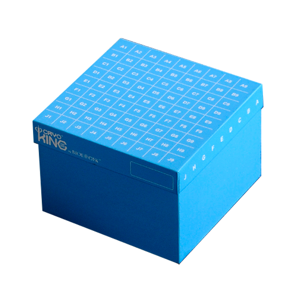 Caja de cartón criogénica de 100 lugares. Modelo 90-8100