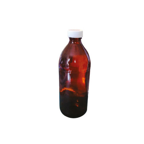 Botella de vidrio ámbar 500ml. Modelo CVQ3041